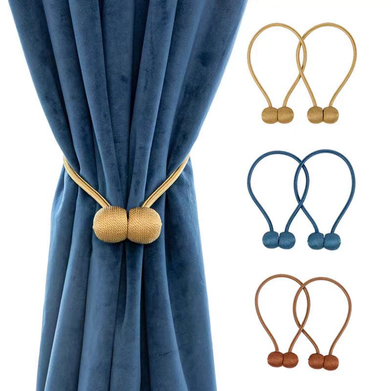 Mayorista transfronterizo simple de alta absorción magnética bola de cortina hebilla de cuerda de fijación auriculares cortina accesorios fábrica directa