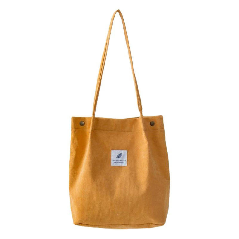 Трансграничная Тотельная сумка большой емкости, дикая студенческая сумка, женская сумка для покупок, холщовая сумка, вельветовая сумка