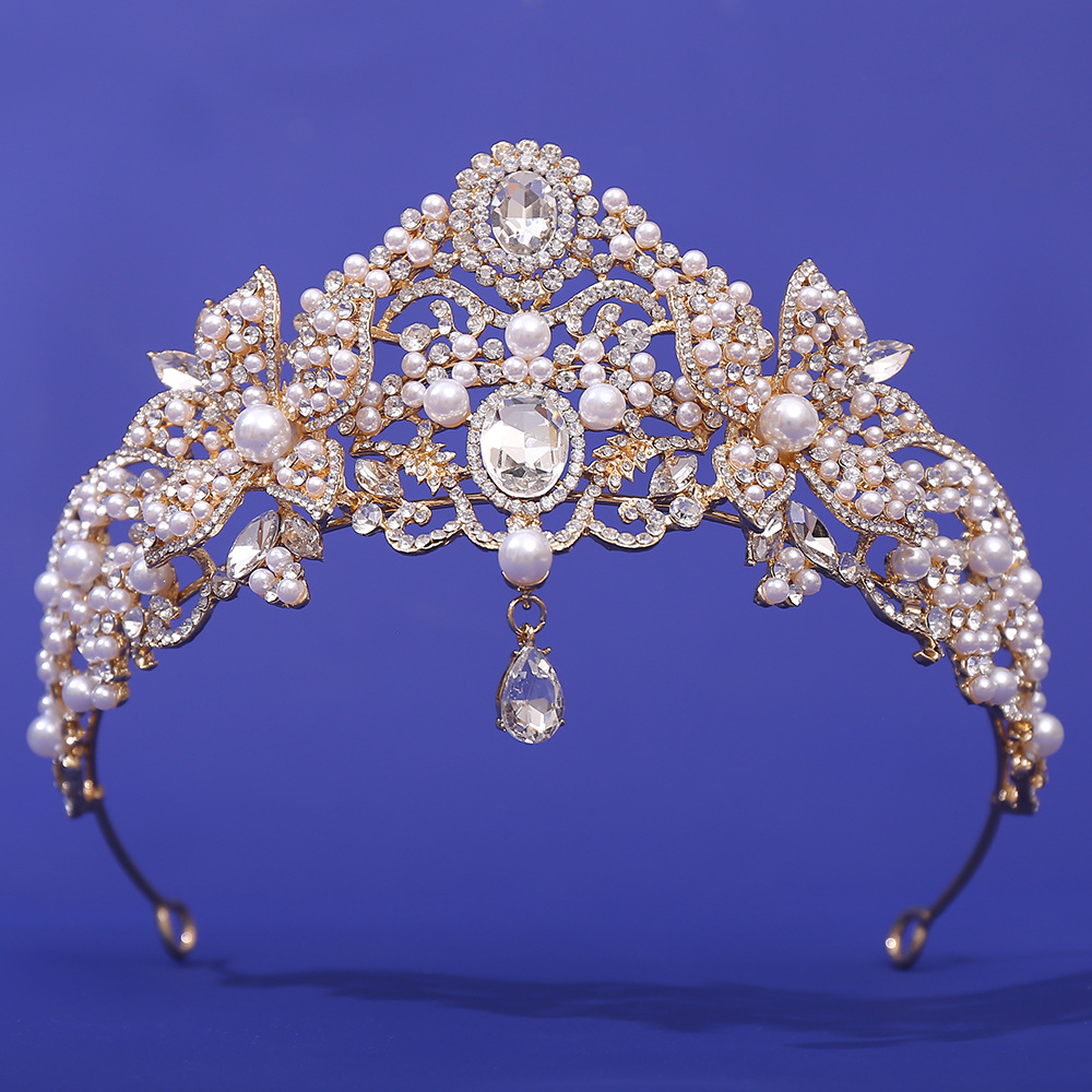 新娘珍珠水晶皇冠