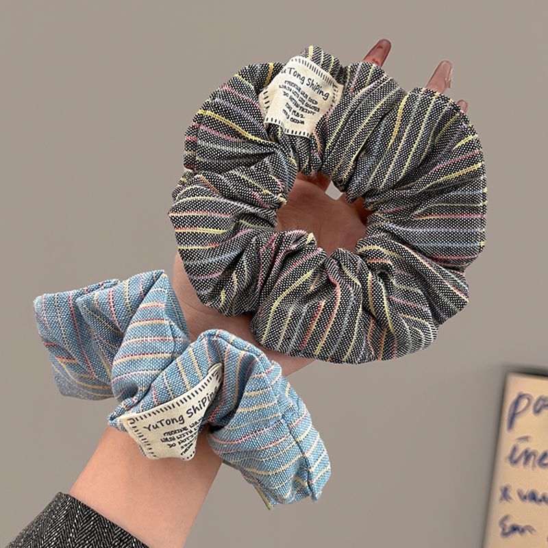 Sensación de la muchacha colorida banda de cabello intestino grueso de alta elasticidad duradera cuerda de cabello lindo cabeza de bola de goma red tocado rojo