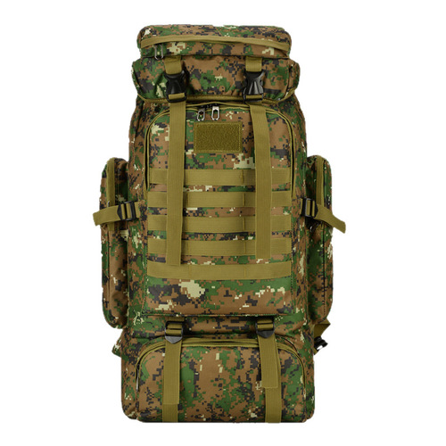 Multi-functional Waterproof Backpack | Hiking Outdoor Bag | 80L Camping Backpack | Large-Capacity Travel Backpack | Camouflage Design