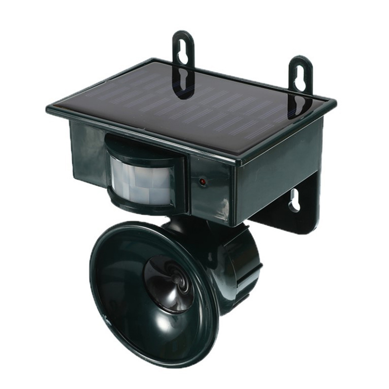 Solar ultrasónico ratón repelente gato repelente perro repelente animal pájaro repelente al aire libre impermeable pájaro repelente