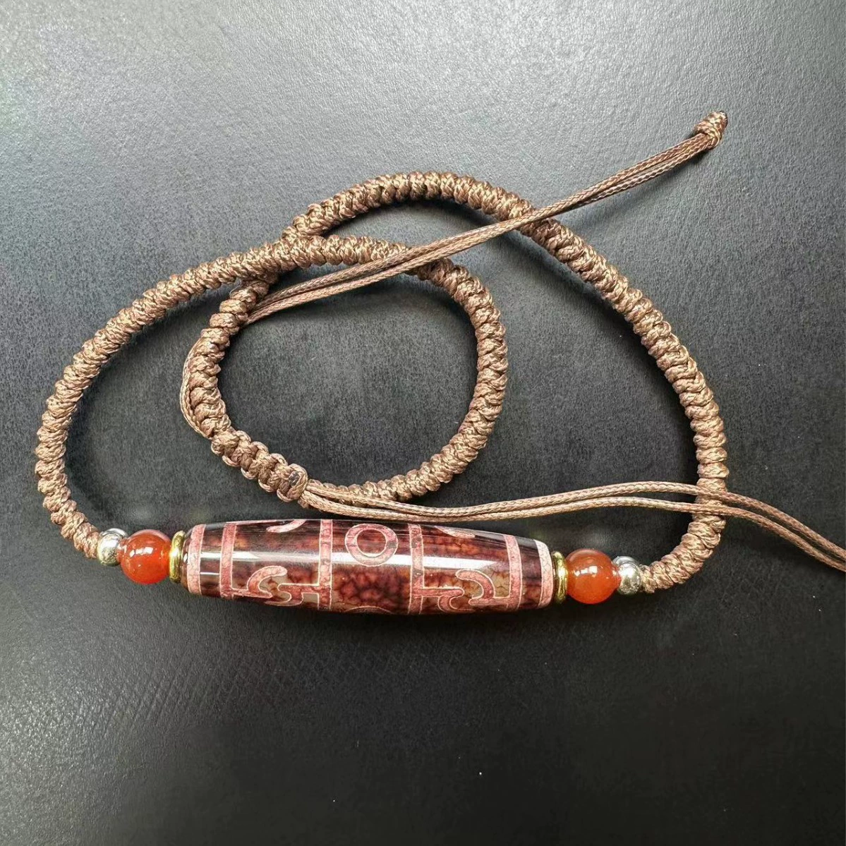 Оптовые бусины Дзи из агата в тибетском стиле: «Драконья чешуя», «Феникс», «Трехглазый лотос», «Учитель», бусины для ключиц, аксессуары для Будхи, красный агат, культурные артефакты