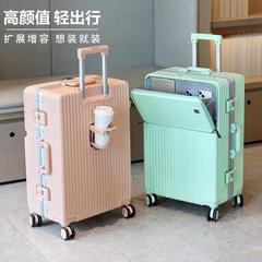 荷物新しい大容量学生パスワードボックス耐久性のあるユニバーサルホイールスーツケース強力な男性と女性のアルミフレームトロリーケース