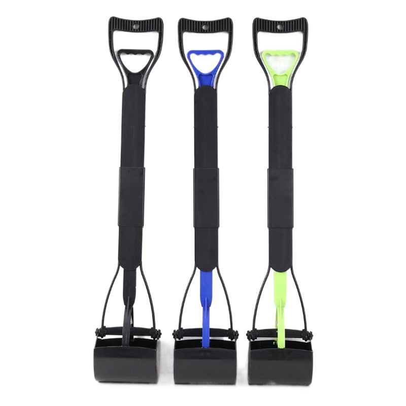 Pet toilet foldable long handle 80cm dog clip toilet pet cleaning supplies shit clip toilet