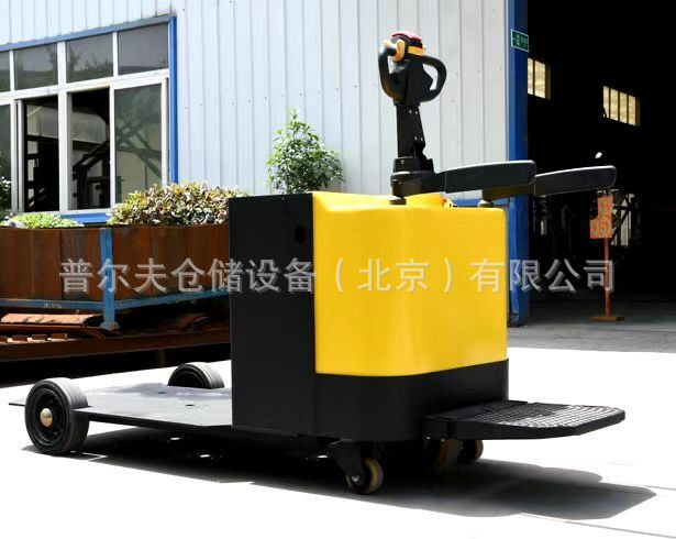 橡胶轮胎 站驾式 电动平板托盘搬运车 电动地牛 重型
