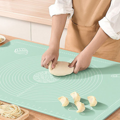 Rolling pad set, thickened for home use, cutting board, dough kneading silicone mat, kitchen flour sifter, non-slip baking mat, bread making mat