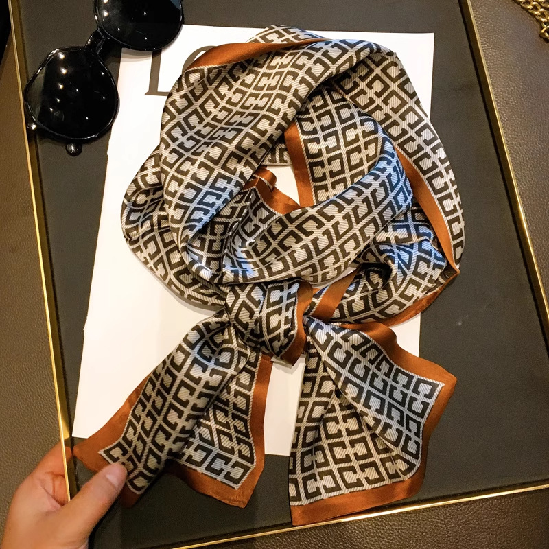 咖啡色CC15*145cm真丝缎面 / 标准