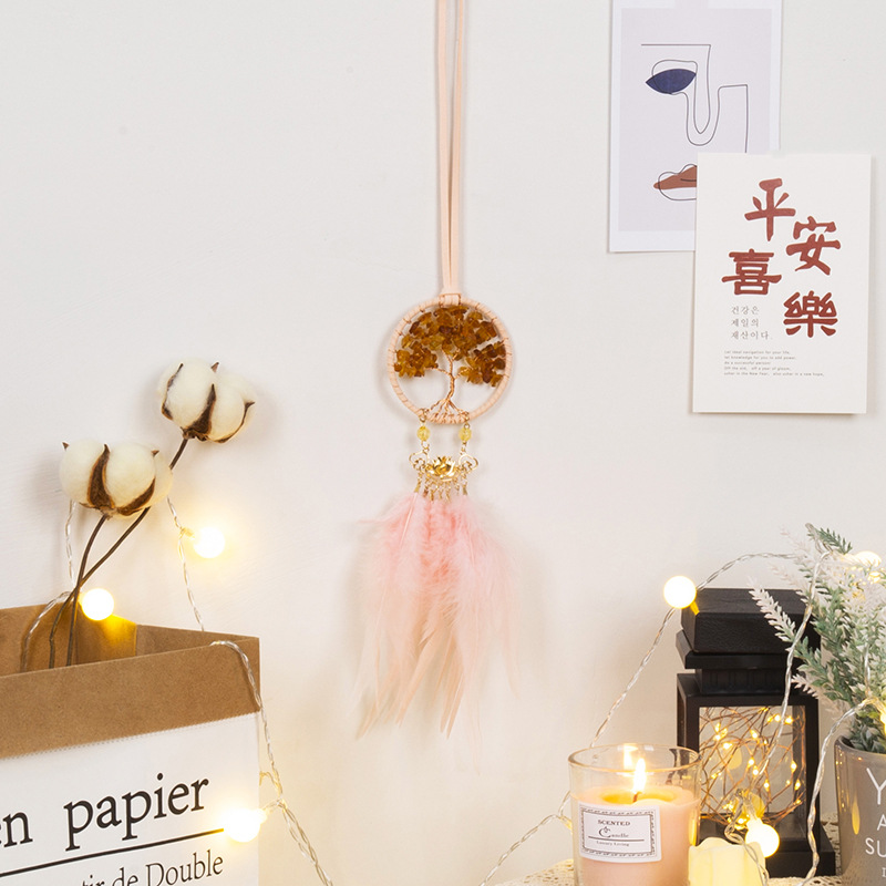 Amazon eBay cross-border goods car window sill ornament accessory life tree feather cross-border