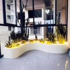 室内鉄芸造景アーチ形花箱ベランダ庭園コーナー花槽レストランオフィス異形花池栽培箱