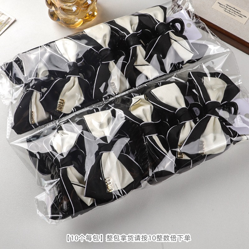 Kartenverpackte Schleifenklemme im eleganten Chanel-Stil, Haarklemme für große Haarmengen, Supermarkt-Haarzubehör für Damen, Haarklemme für den Hinterkopf, Hai-Klemme
