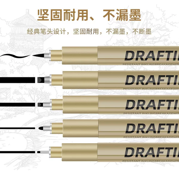 Hook Line Pen Set for Art, Anime, Hand-Drawn Illustrations, Sketching Pens for Students, Waterproof Sketching Pens for Comics
