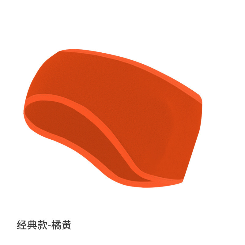 亚马逊防寒发带纯色抓绒防风额头保暖头带加绒加厚跑步运动护耳带|undefined
