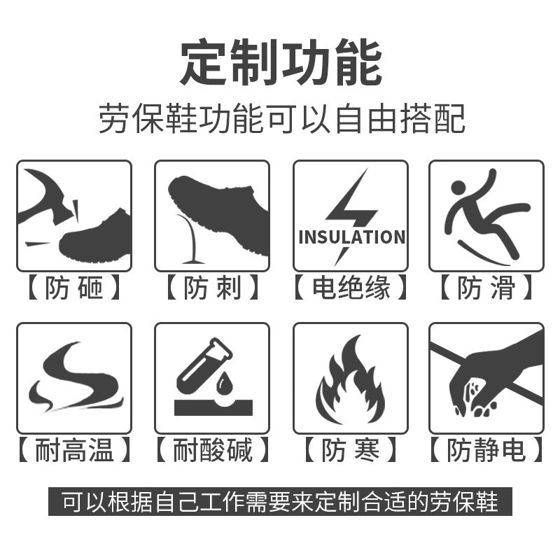 Zapatos de algodón de alta resistencia transfronteriza, zapatos de algodón de protección contra golpes y perforación, zapatos de protección contra el trabajo de terciopelo, zapatos de seguridad cómodos y resistentes al desgaste.