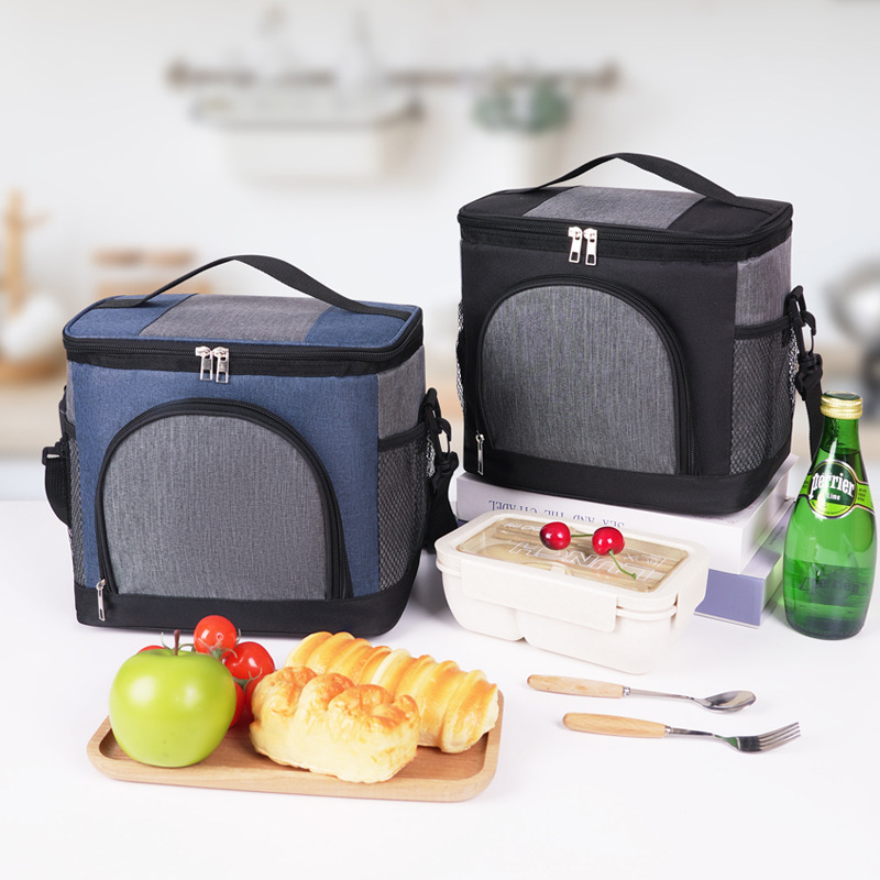 Nuevo paquete de aislamiento de color transfronterizo de gran capacidad de picnic al aire libre de hielo bolsa de almuerzo con bolsa de almuerzo de comida