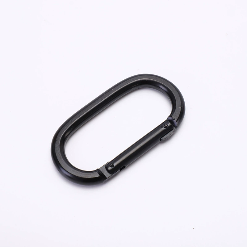 Iron-plated No. 10 runway hook carabiner ring flat pressure safety buckle aluminum alloy U-shaped climbing buckle