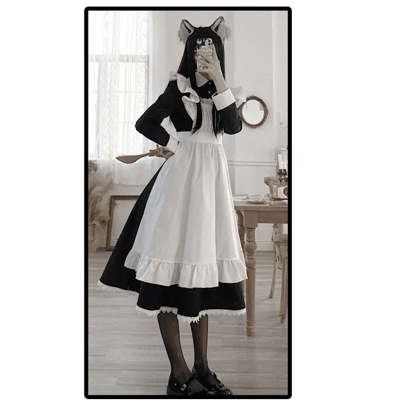 Black long set, socks