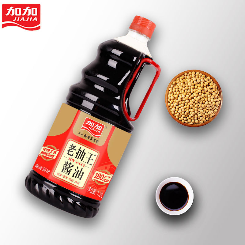 Jiajia laogawang 1.9L/barrel fried dishes braised pure grain brewed soy sauce kitchen coloring seasoning household pack