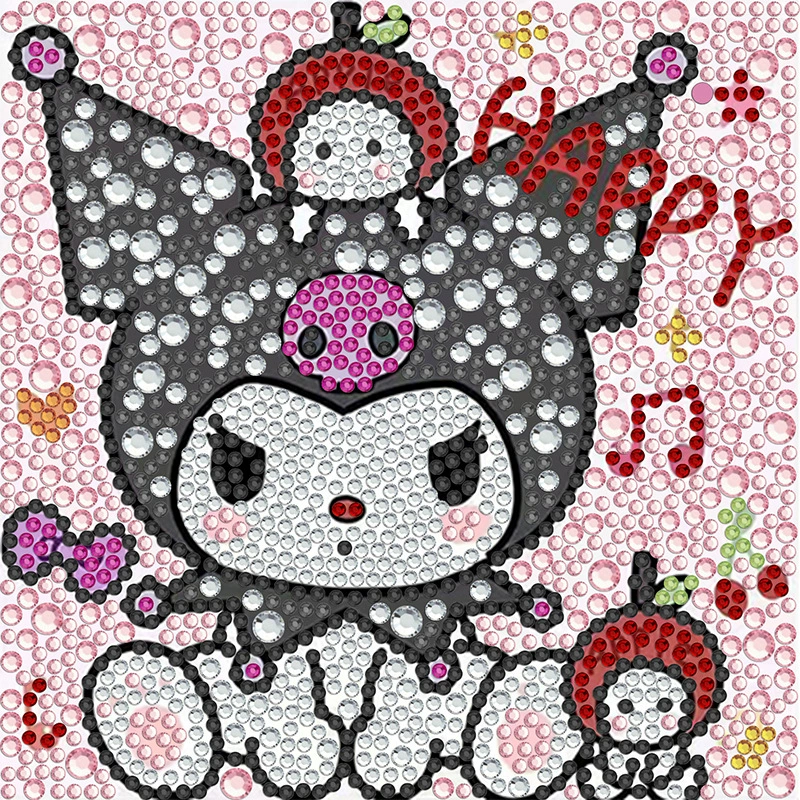 Набор для алмазной вышивки (Sanrio) Пикачу в раме, 17×17 см, комплект для полного стежка DIY