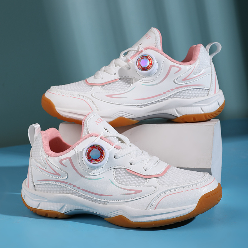 Cross-Border Kidsren's Badminton Shoes for Boys and Girls, Mesh Breathable Sports Shoes for Teenagers, Shock-Absorbing Professional Competition Training Cross-Border Kidsren's Badminton Shoes for Boys and Girls, Mesh Breathable Sports Shoes for Teenagers, Shock-Absorbing Professional Competition Training