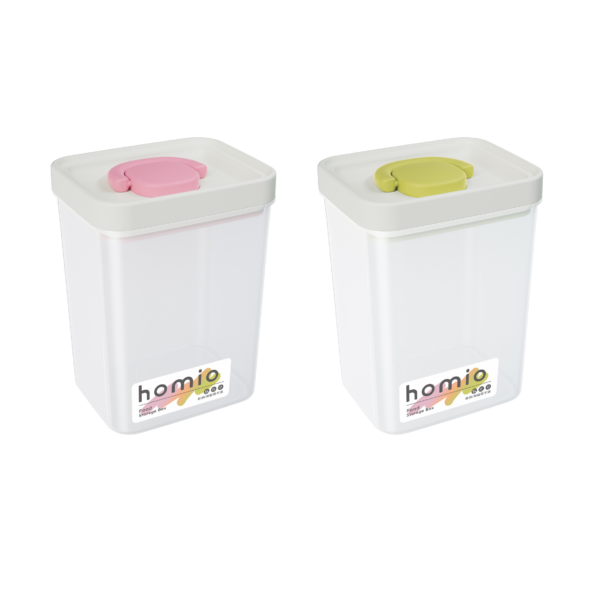 PP Material, Various Capacity, Easy to Buckle, Sealed Storage Tank, Snack Box, Crisper Box, Fruit Box, Picnic Box, Miscellaneous Grain Box