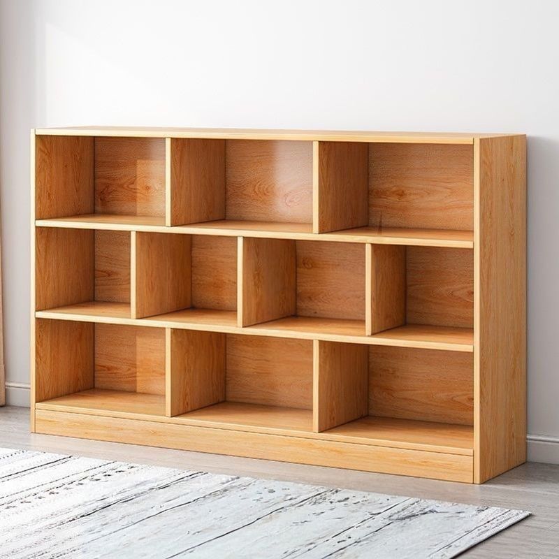 Simple Bookshelf Floor-Standing Storage Rack Removable Double-Layer Bookcase Storage Cabinet Home Storage Cabinet Storage Cabinet