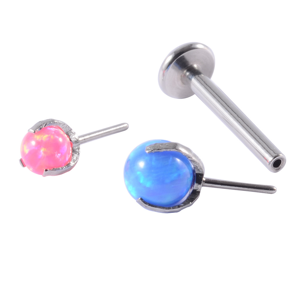 Fashion Geometric Stainless Steel Ear Studs Inlaid Zircon Stainless Steel Earrings 1 Piece