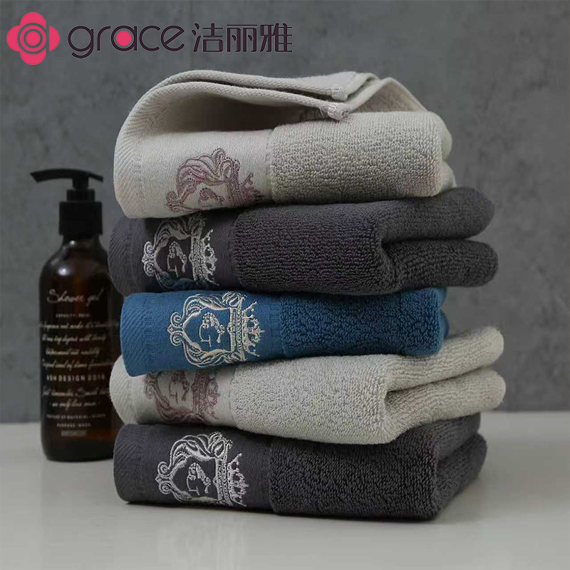 Jie Liya Towel, Five-Star Hotel Quality, Xinjiang Cotton, Soft and Skin-Friendly, Suitable for Face Washing and Bathing, Absorbent, Breathable, Comfortable, 100g