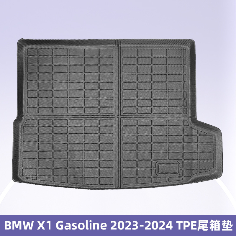 Aplicable a BMW X1 combustible 2023 - 2024 TPE almohadilla de pie 3D todo el tiempo material cojín del maletero