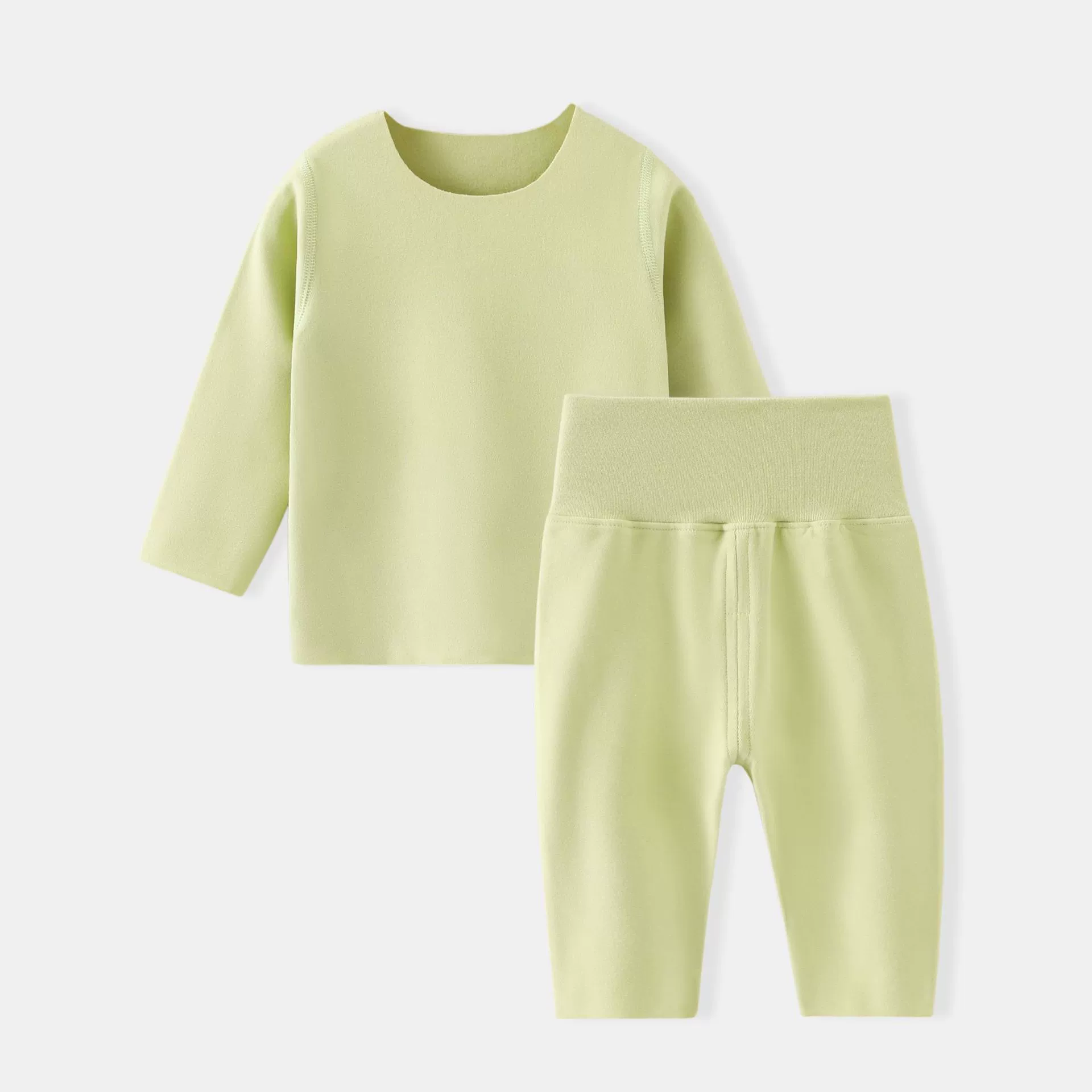 Комплект детского термобелья с флисовой подкладкой, облегающая осенняя одежда и брюки для младенцев Derong, зимний наряд с разрезом базового слоя.