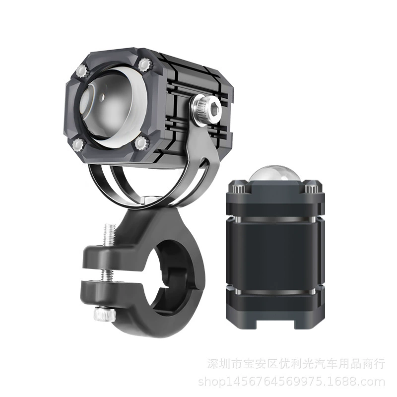 Новый мотоцикл Трехцветная вспышка маленький стальной пистолет внедорожник фара трехколесный велосипед дальний и ближний свет мотоцикл СВЕТОДИОДНАЯ съемка