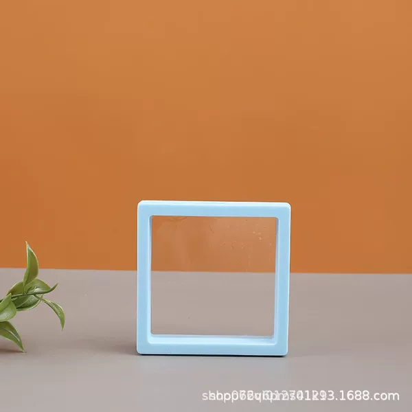 Suspension box text play film box transparent elastic wearable armor pe jewelry box bracelet storage box jewelry display box
