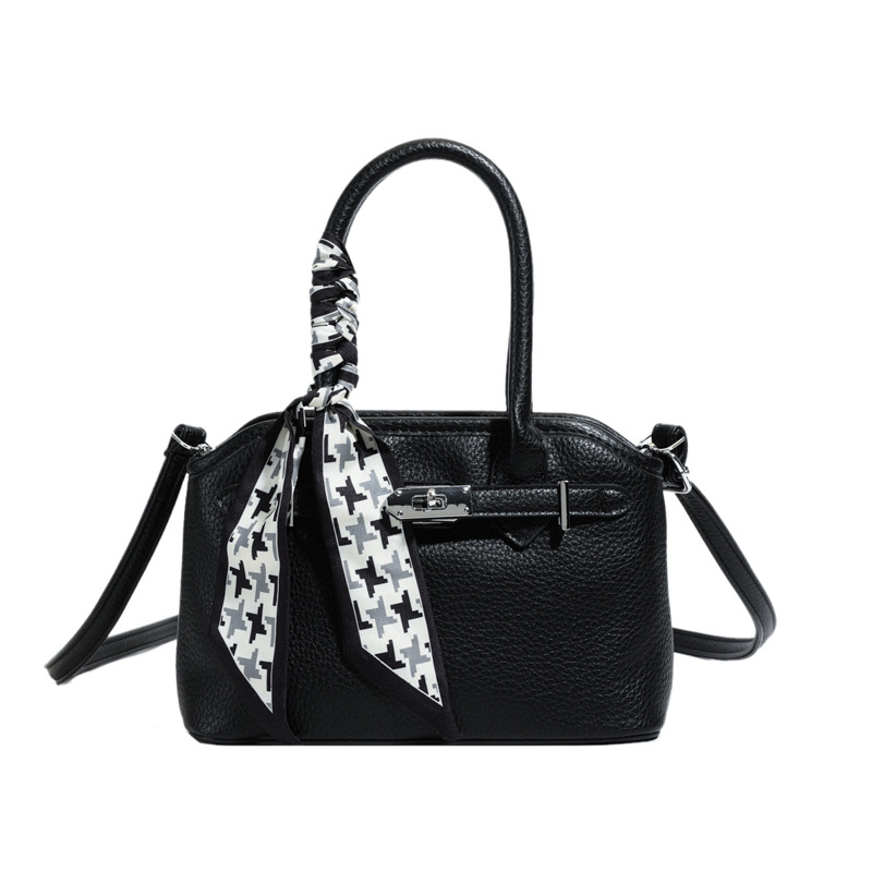 Versión coreana del bolso de nicho 2025 verano nuevo bolso de hombro con patrón de lichi bolso de mensajero casual de todo fósforo mujer