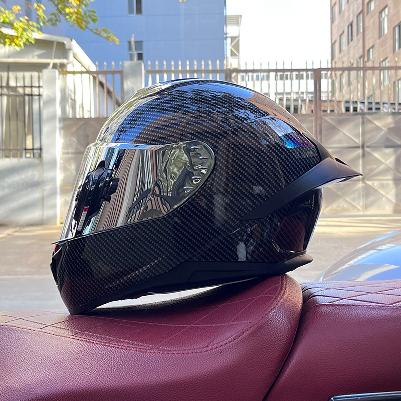 Casco de motocicleta Orz para hombres y mujeres, casco integral de verano con gran alerón trasero para todas las estaciones, certificado por DOT, transfronterizo.