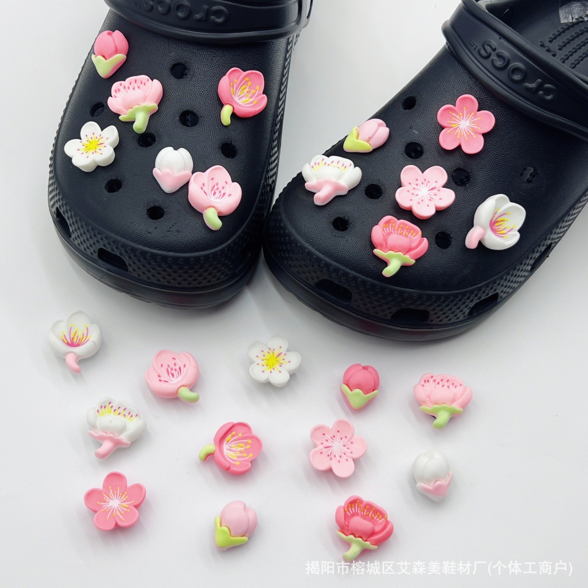 Estrellas plateadas ajuste agujero agujero perdido zapatos decorativos accesorios DIY extraíbles accesorios de flores hebillas de zapatos accesorios tridimensionales