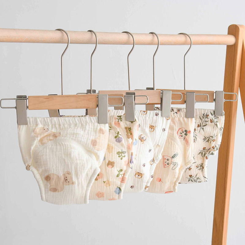 Korean Style Gauze Cotton Baby Potty Training Pants Gauze Waterproof Diaper Pure Cotton Diaper Class a