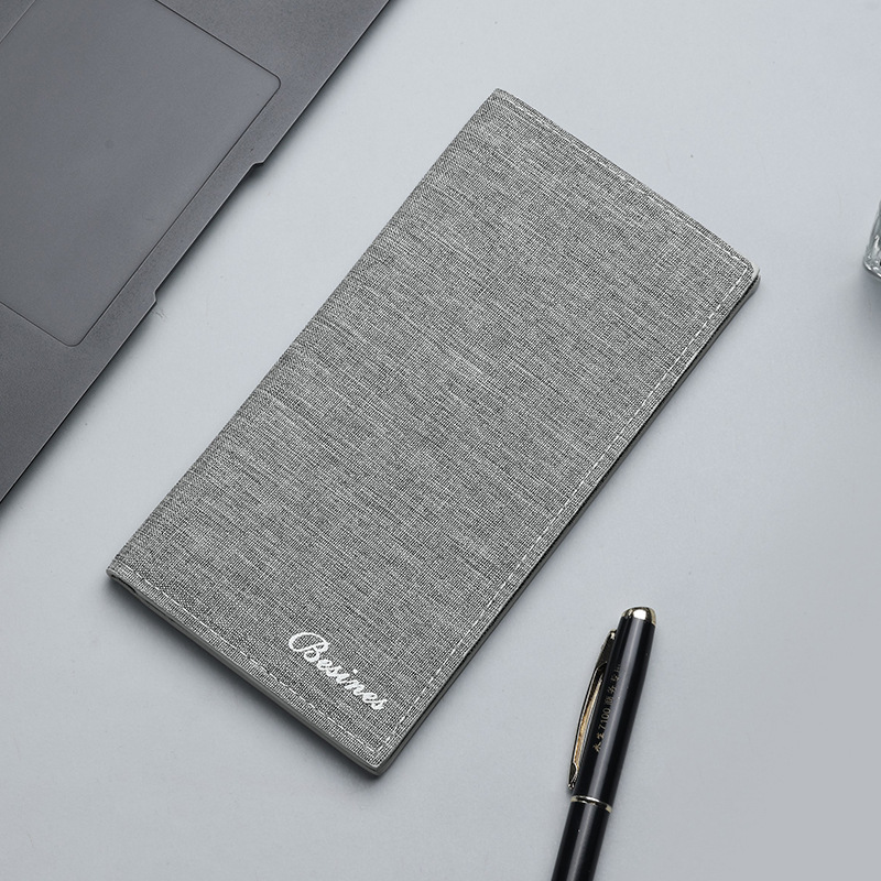 Cartera de lona para hombres corto 2023 nuevo estilo minimalista joven estudiante de secundaria personalidad delgada cartera pequeña Amazon