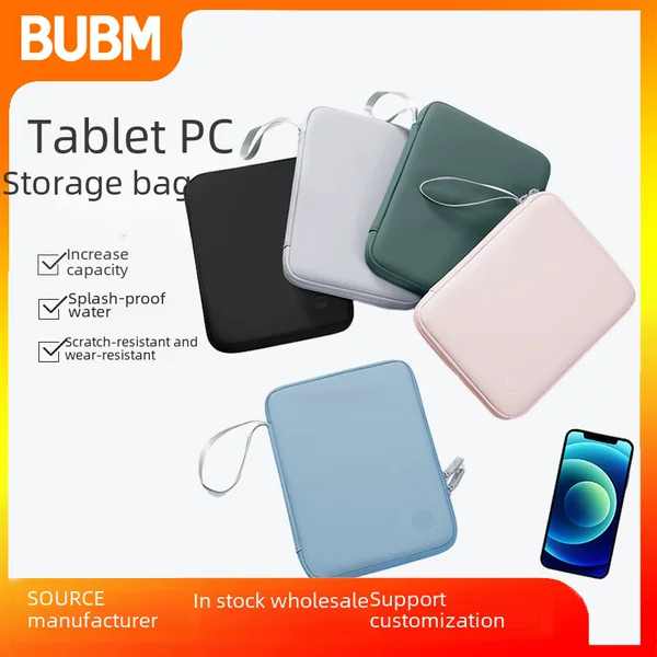 Bubm 10.9inch Business Tablet Bag 12.9 Pu Tablet Storage Bag Apple iPad Protective Bag