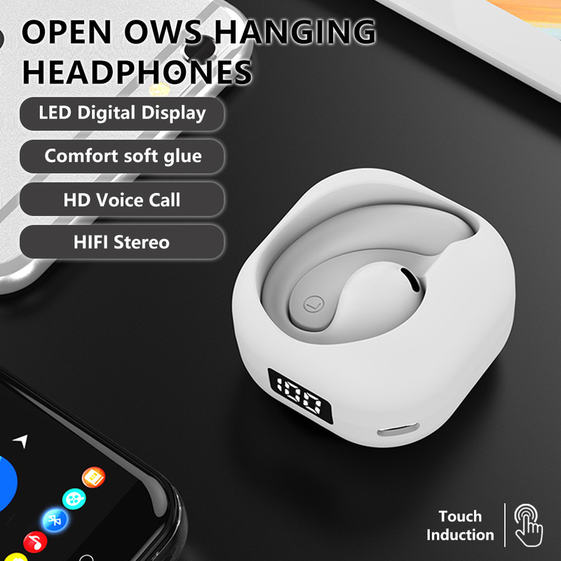 New Frosted H8 OWS External Bluetooth Headset 5.3 Open Charging Bin Hanging Ear JS371 TWS Earplugs New Frosted H8 OWS External Bluetooth Headset 5.3 Open Charging Bin Hanging Ear JS371 TWS Earplugs