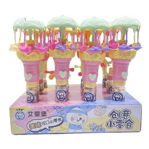 Wholesale from the manufacturer: Ai Ying Bao Creative Flashing Wooden Horse, Small Crispy Egg Cookies, Leisure Food, Toy Candy