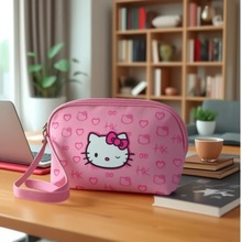 出口日本品牌拉链化妆包可爱牛津布手拿化妆收纳袋 东莞厂家防水