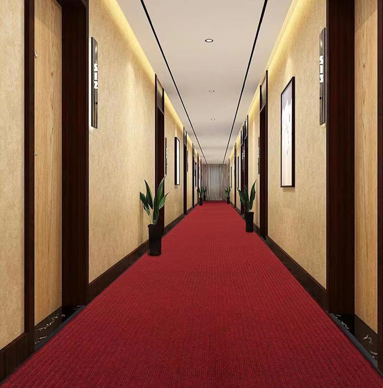 卧室客厅酒店门口加厚地垫 双条纹PVC走廊满铺地毯防滑吸水地毯详情19