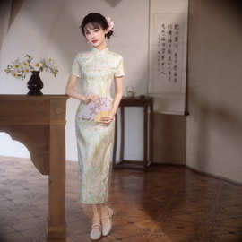 新款中式改良连衣裙甜美可爱显瘦优雅温婉旗日常可穿高级感旗袍女