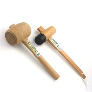 手创 日式木槌 手工木工用全木锤子木工工具 木工锤榉木材质-阿里巴巴