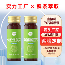 石斛原浆饮新鲜正宗石斛铁皮鲜榨原液枫斗正品瓶装原汁一件代发