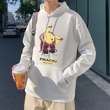 秋季爆款连帽套头印花卫衣2024新款宽松港风潮流上衣休闲男士外套