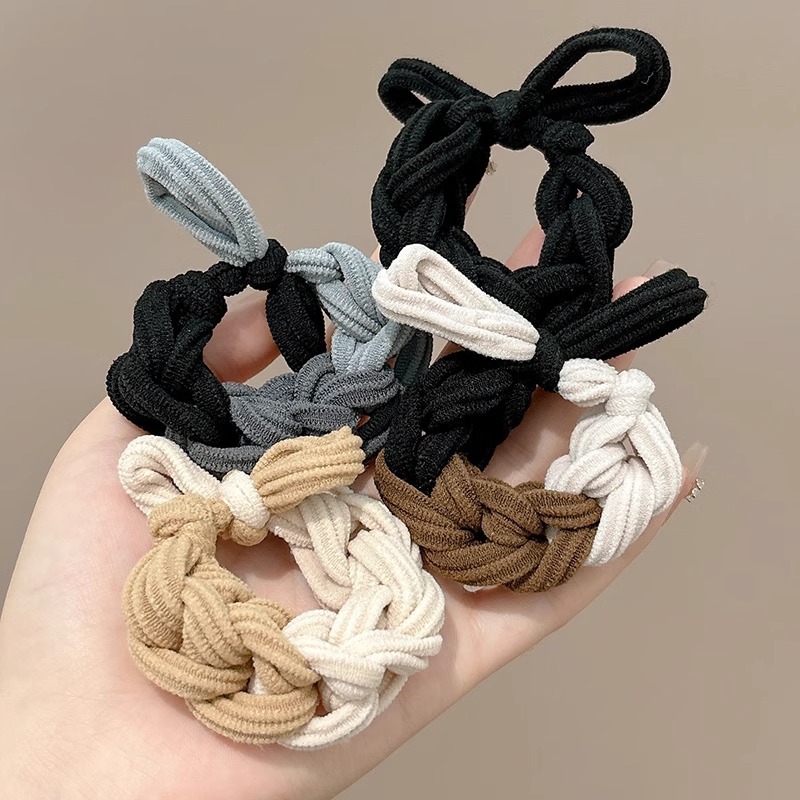 grueso de alta elástica mariposa trenzada cabello cabello de mujer cabello de cabello de cola de caballo cabello de alta sensibilidad correa de cabello adornamiento de cabello