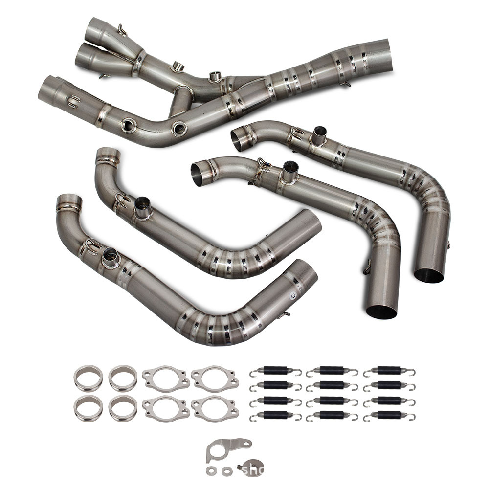 Suitable for Motorcycle Exhaust Pipe Modification S1000R/Rr Titanium Alloy Front Section 59mm 2019-2025