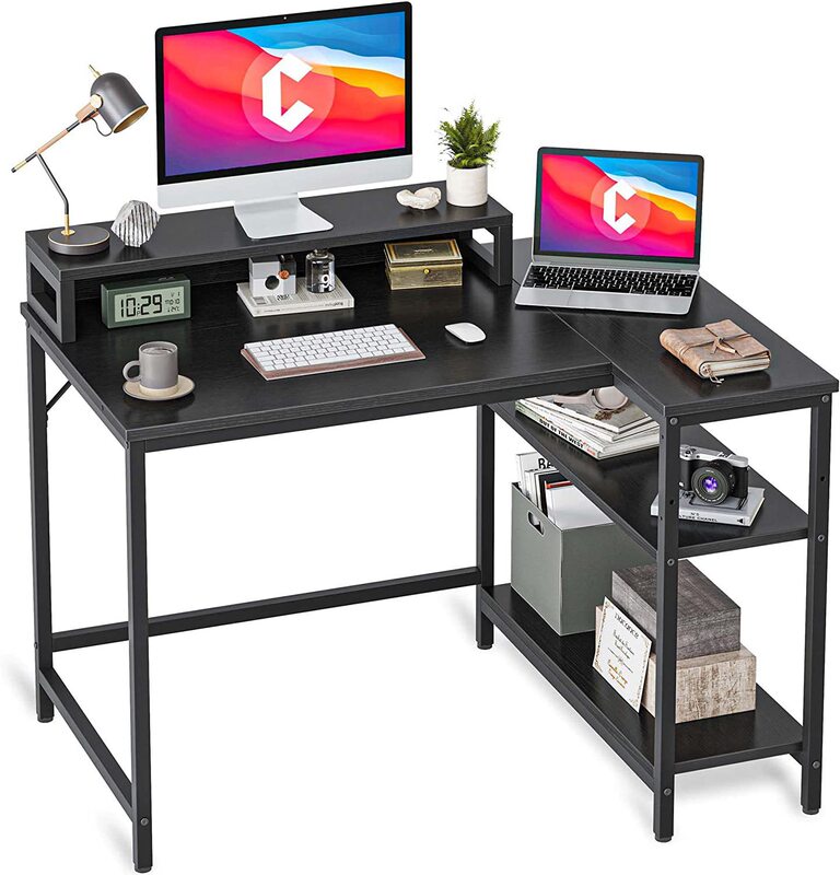 Cross-Border E-Commerce Corner Desk Research Desk L-Shaped Computer Desk and Monitor Stand Can Be Installed Left and Right