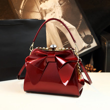 2025新款时尚真皮腋下手提包包气质婚包大气蝴蝶结斜挎包单肩包女